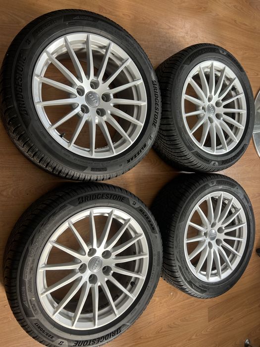 Set Jante Iarna Noi Audi A5 A4 2024 Bridgestone Blizzak 225 50 17