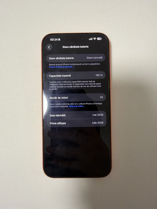 !!!garantie apple!!! iPhone 17 Pro Max 256 GB E-SIM 100% SANATATE BATERIE