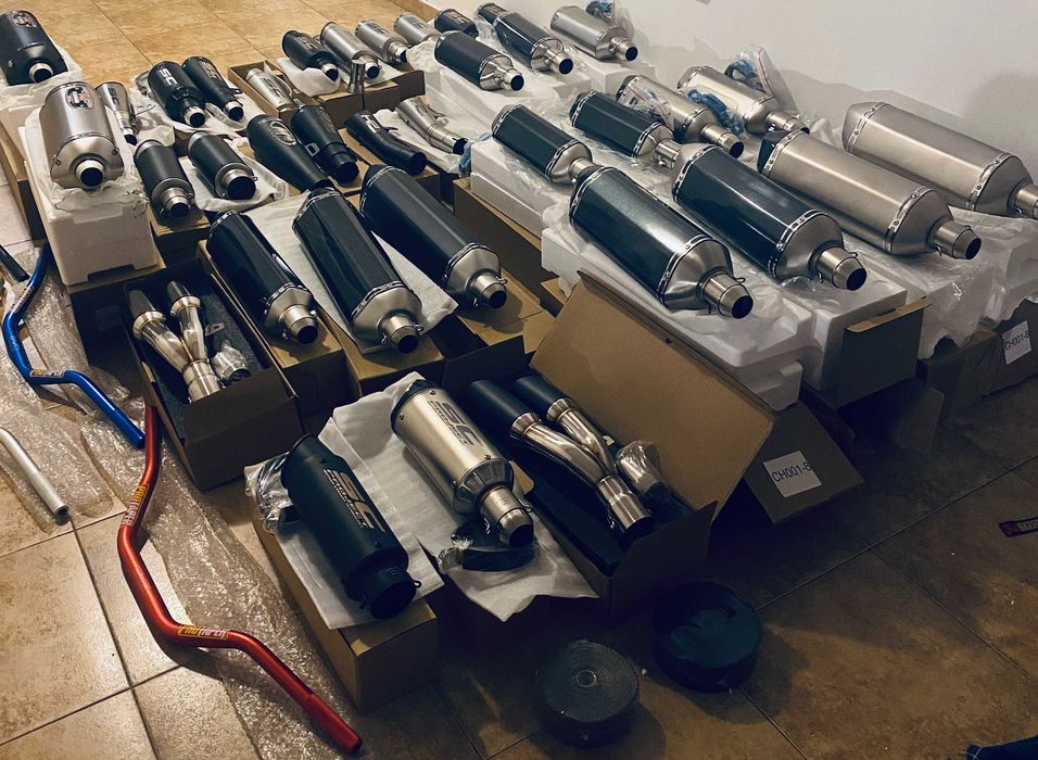 спортно гърне Akrapovic ауспух за мотоциклети 47 cm гърне за мотор 105