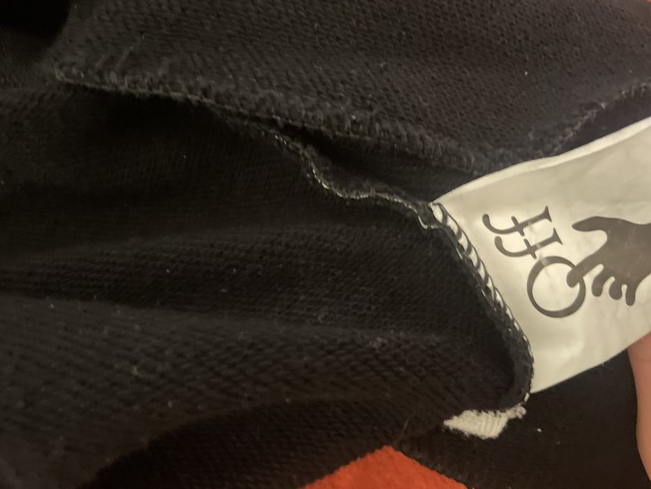 Hanorac off white negru M