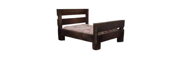 Дървено легло за коте и куче Легло от дърво за кучета и котки