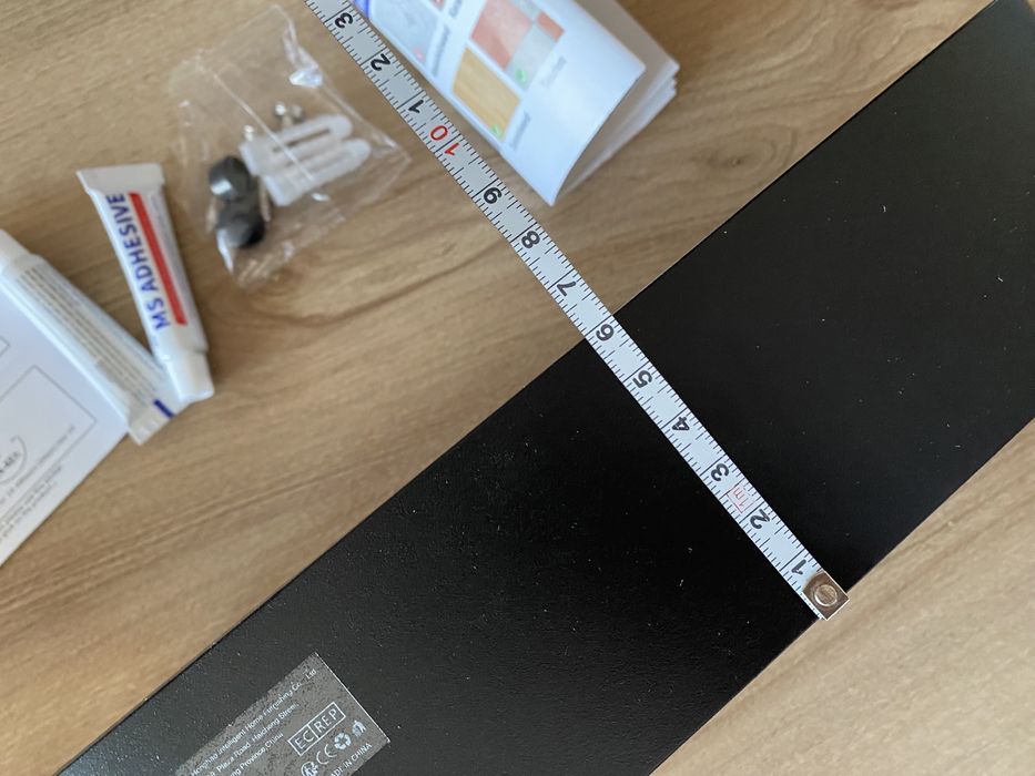 Raft baie metal negru mat