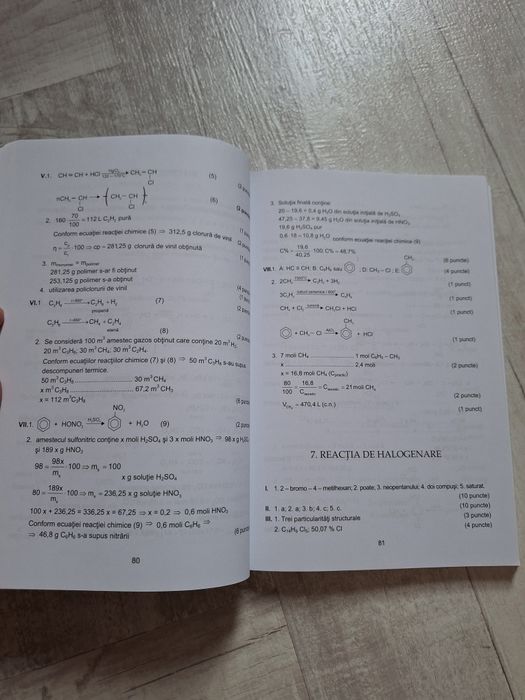Chimie organica bacalaureat.admitere la facultate
