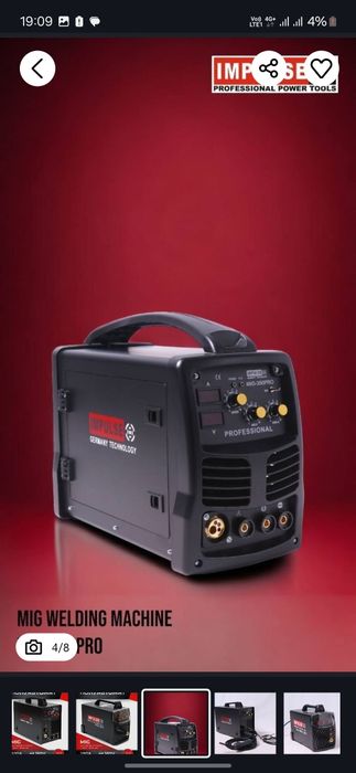 Svarka aparat Impulse kempi svarkala