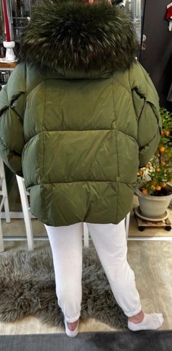 Geaca puf si blana naturala stufoasa