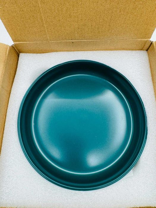 Set 3 boluri ceramica pentru pisici, verde, 15,5x3,5cm