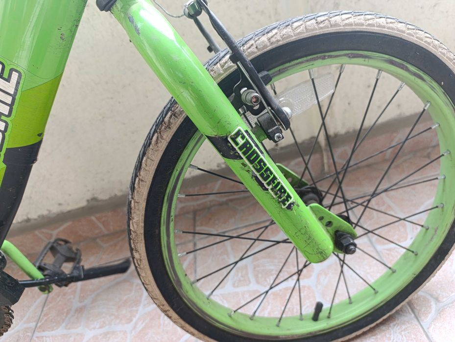 Колело, детско, зелено, 14 инча