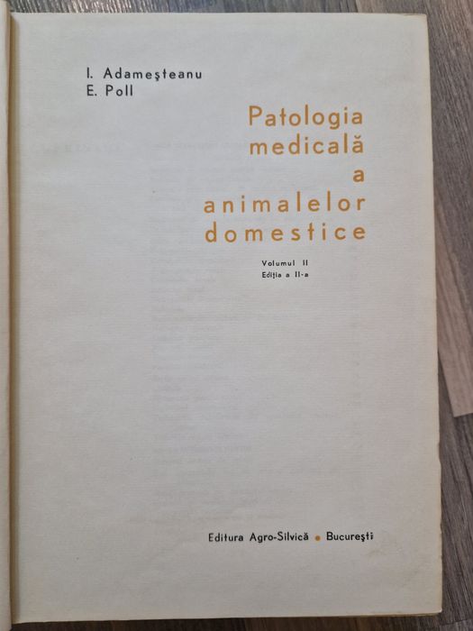 Patologie medicala a animalelor domestice
