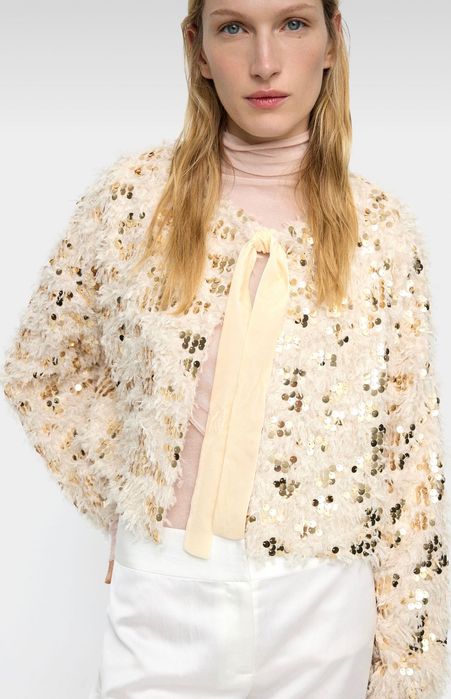 Жилетка с пайети PARFOIS