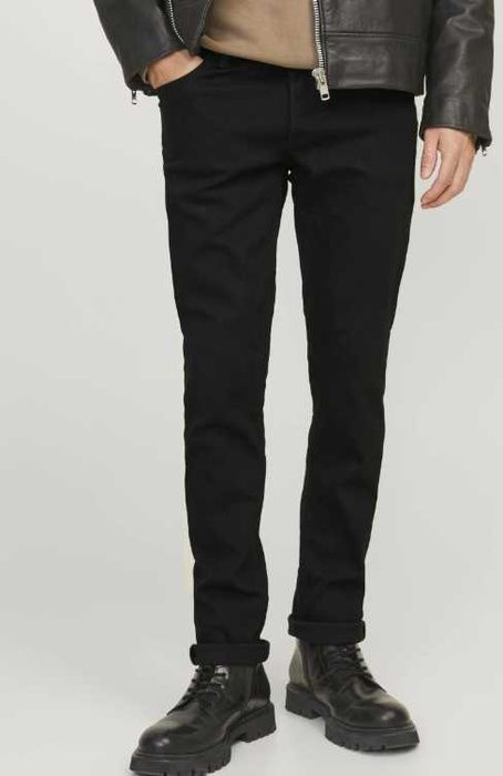Jack & Jones Glenn - Blugi loose fit - black denim W33L34