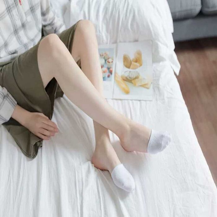 Летние носки на пол стопы