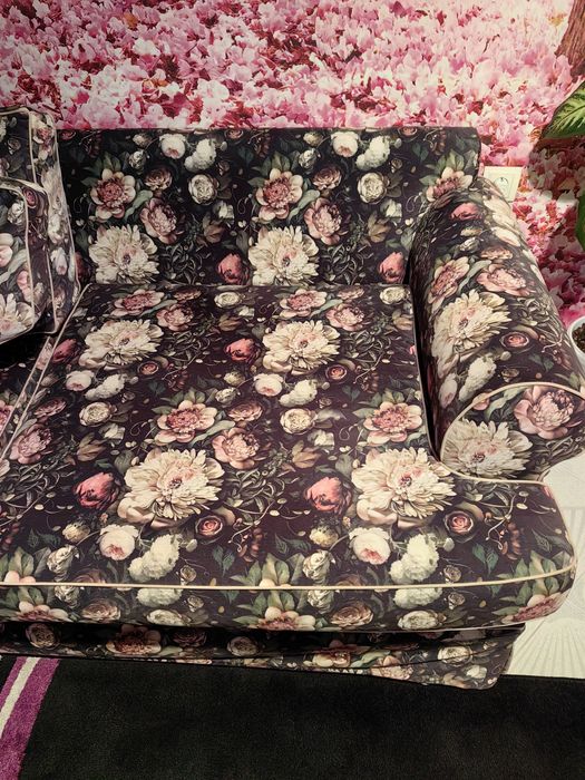 Диван с функция за сън и фотьойл