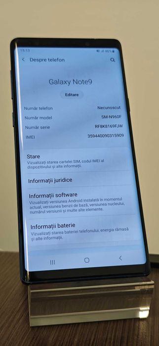 Samsung Galaxy Note9 512GB | 8GB RAM | Dual SIM | Perfect funcțional
