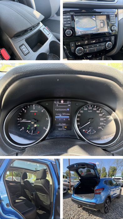 Nissan Qashqai 1.6dci facelift 07.2018, incalzire scaune, camere 360, plafon panoramic, rate si garantie!