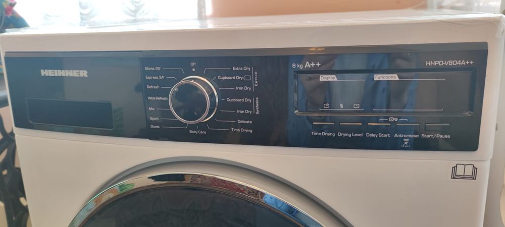 Uscator de rufe cu pompa de caldura Heinner HHPD-V804A++, 8kg, A++