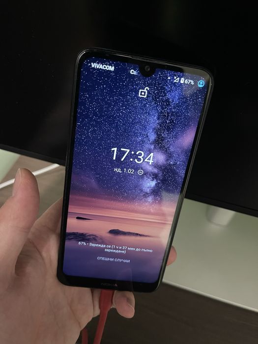 Евтин телефон Nokia 3.2 с 2 сим карти Нокия