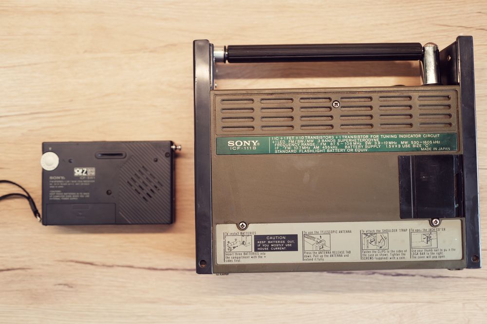 Aparat Radio Sony ICF 111B Sport colectie radioamator
