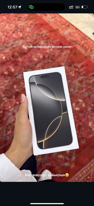 iPhone 16 Pro Max 256ГБ — 100% батарея, без царапин