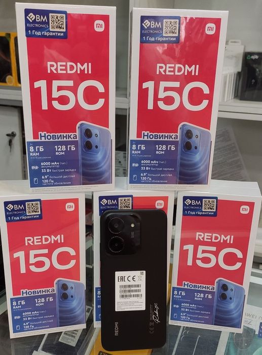 Xiaomi Redmi 15C 4G 128/256gb New 2026 Garantiya+Dastavka+Skidka