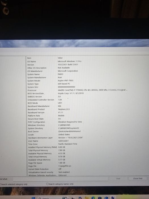 Геймърски лаптоп Acer Aspire Nitro V17 VN7-793G Black Edition