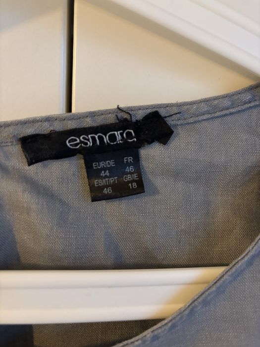Rochie din in si bumbac Esmara masura 44