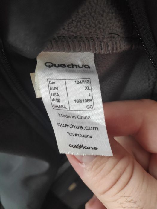 Мъжко яке софтшел softshell Quechua XL Active XL