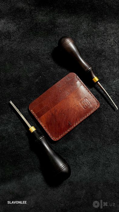 ECBATANA итальянский кожаный картхолдер
