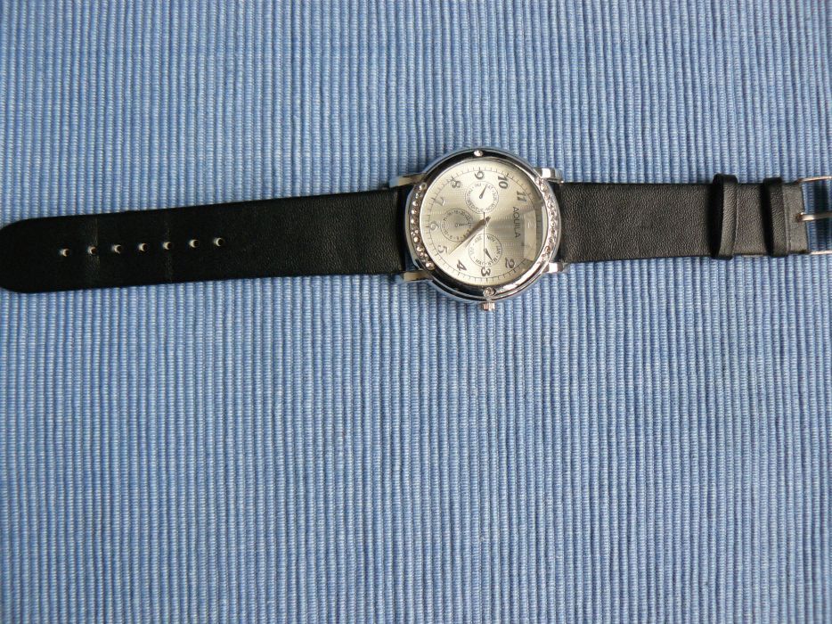 CEAS DAMA "AQUILA" 2 Modele,Mecanism Quartz,Curea Silicon Si Piele Eco,Nou Fara Cutie