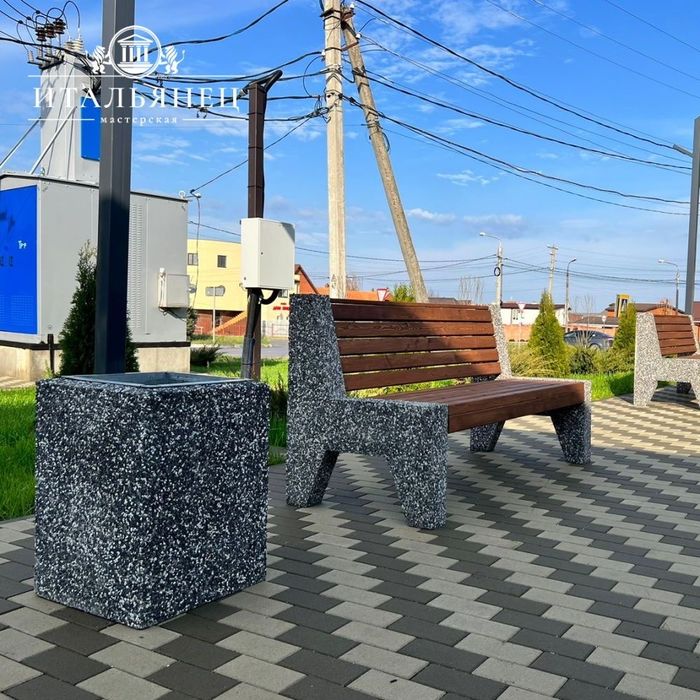 Урны, скамейки, вазоны