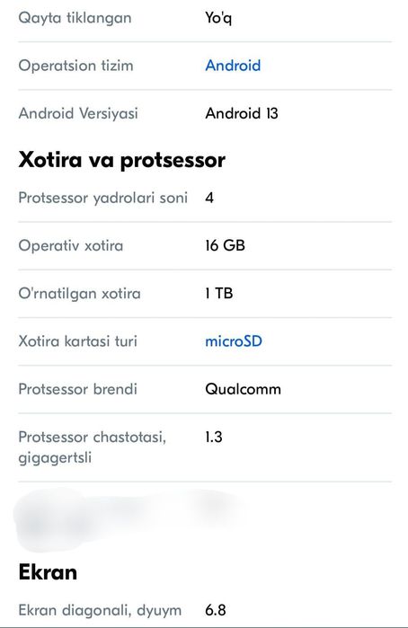 S23 Ultra 16g/1 tb xitoy