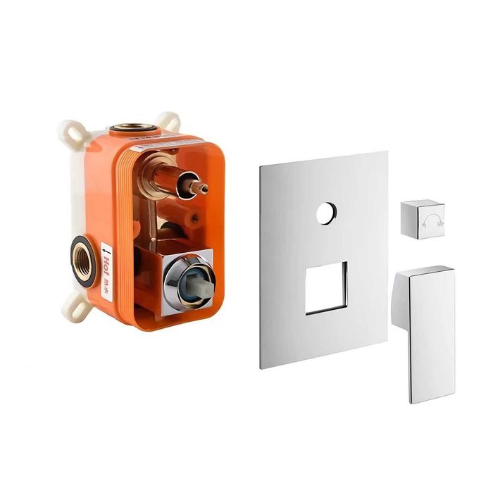 Set dus baterie incastrata, 2 functii,Crom/ Black, REDUS de la 1000RON