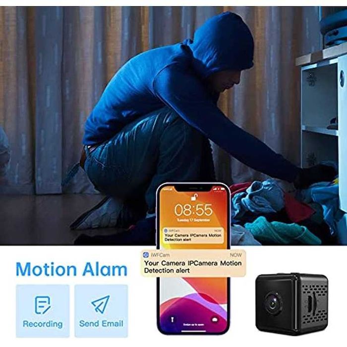 Камера за наблюдение WIFI Cam Mini, Full HD, Детектор на движение