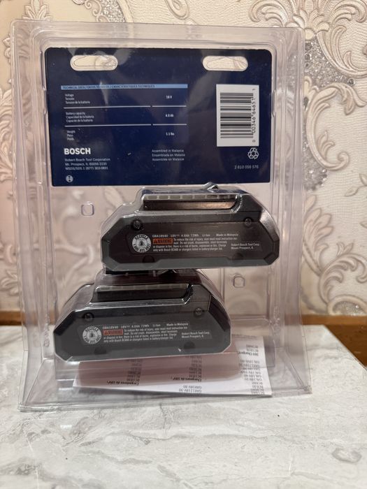 Original BOSCH CORE 18V 4Ah Оригинал Батарея Аккумулятор BOSCH 18V 4ач