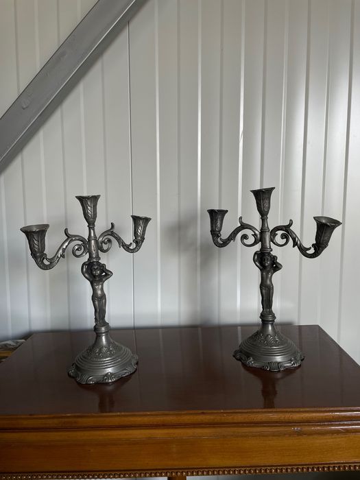 Set doua sfesnice staniu 92%