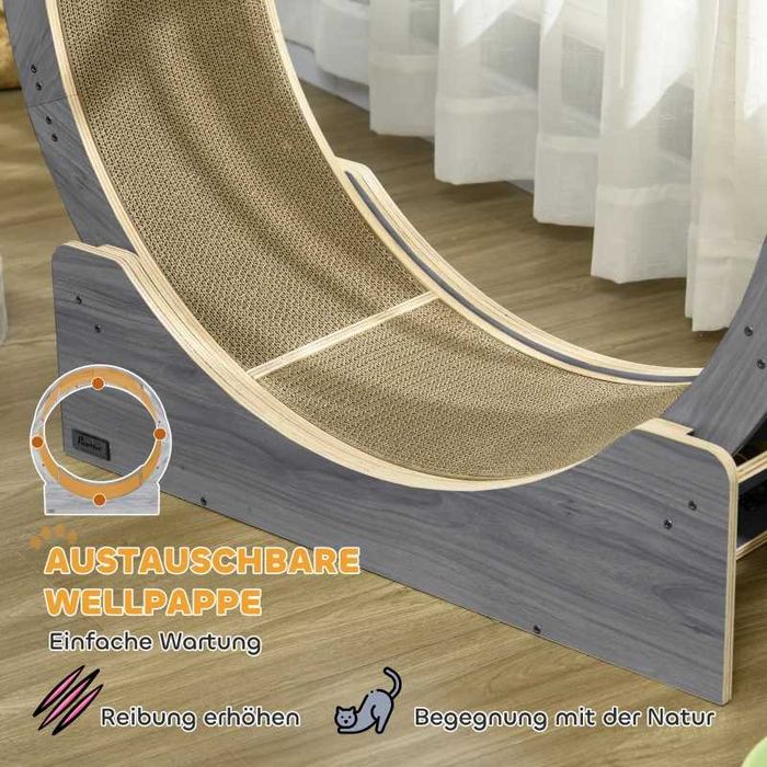 PawHut Колело за упражнения за котки, 91 см