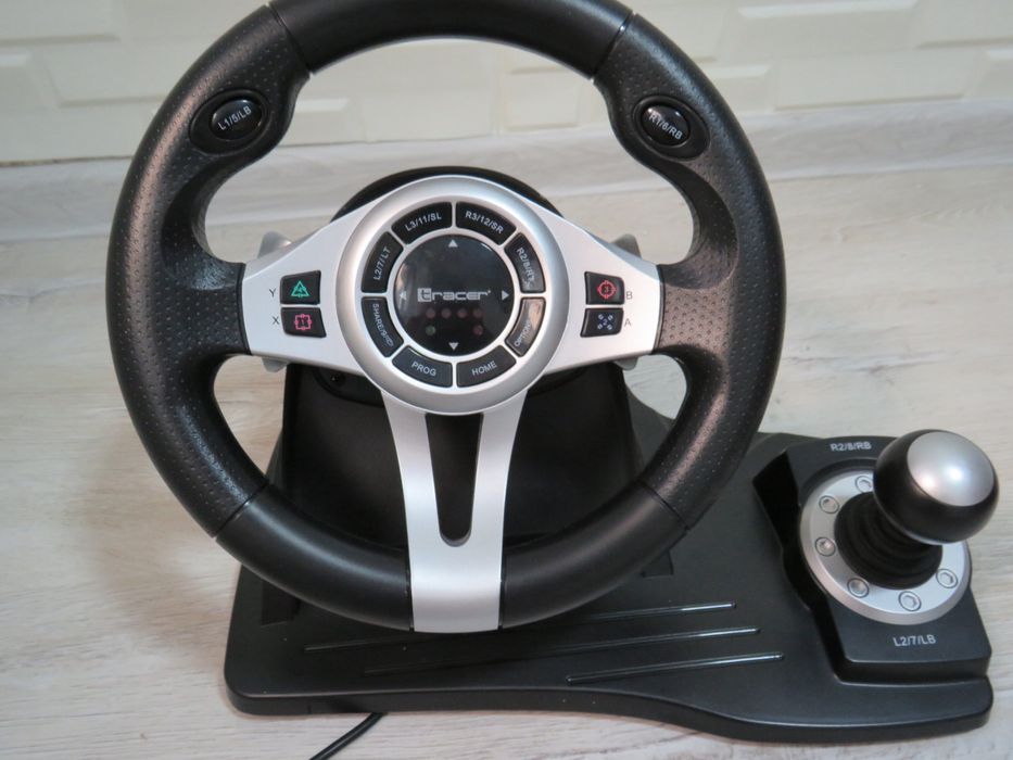 Волан Tracer Roadster 4 in 1 (TRAJOY46524), включва педали и лост, черен, за PC/PS3/PS4/Xbox One