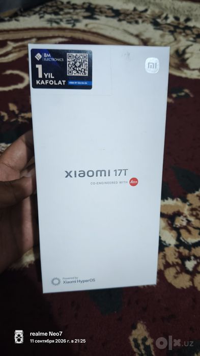 Xiaomi 17T цвет Blue 12/256