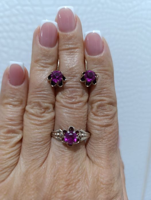 Советский набор, серебро 875 пробы