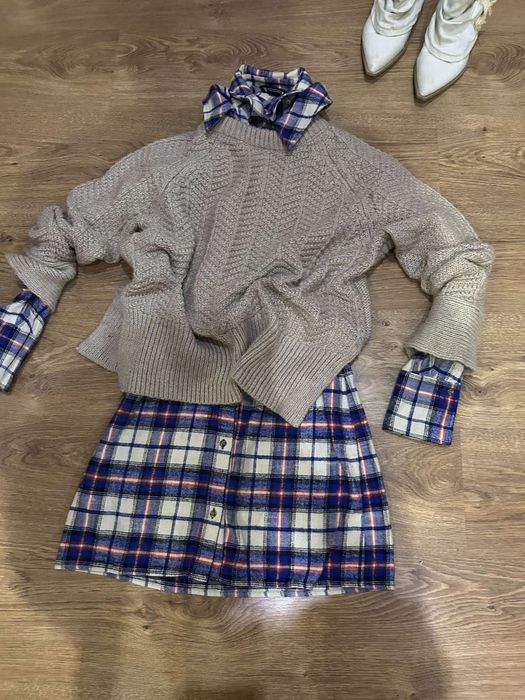 Рокля зара и пуловер