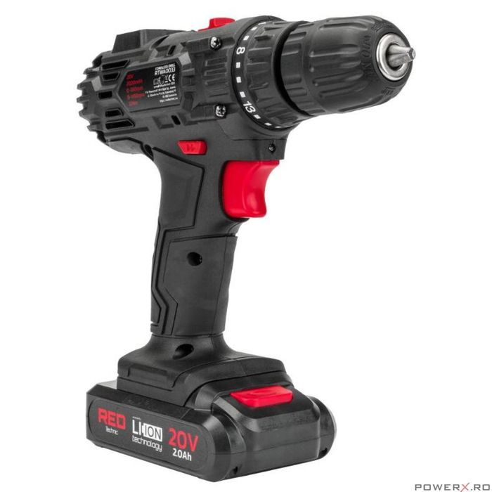 Masina de insurubat cu acumulator si incarcator, 2 x baterii Li-Ion, 2