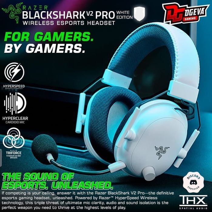 Razer blackshark v2 pro 2022 Black Беспроводные Наушники/Гарнитура