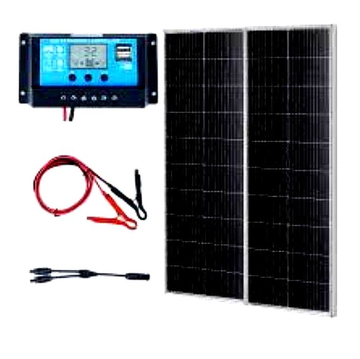 Kit panou solar 200W incarcare baterii si sisteme la 12V