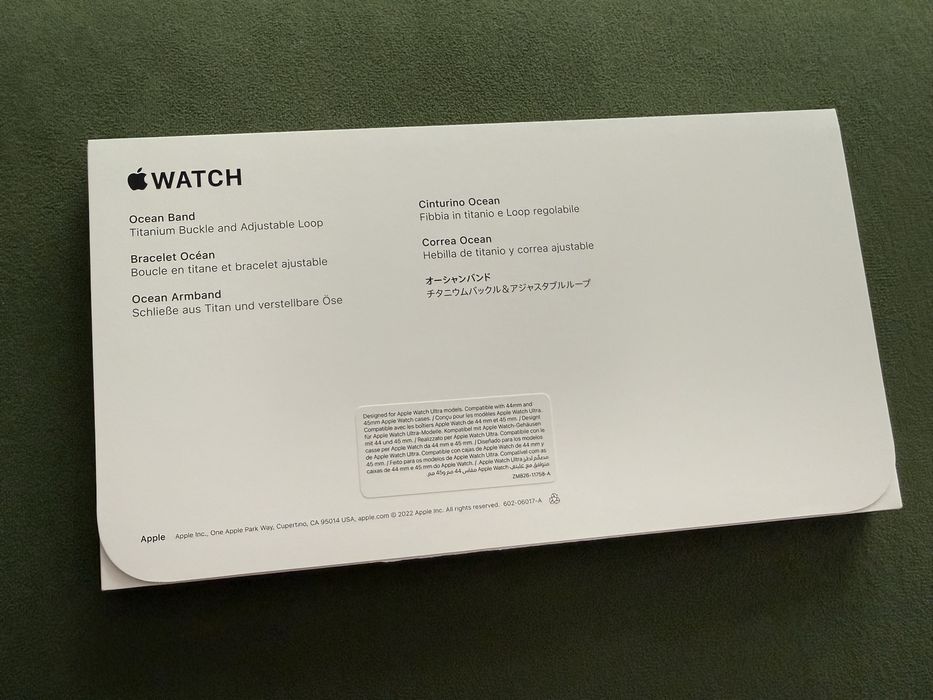 Vand curea Ocean Band Apple Watch Ultra, in cutie