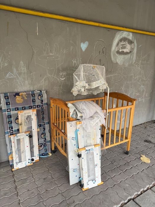 Кровать манеж б/у