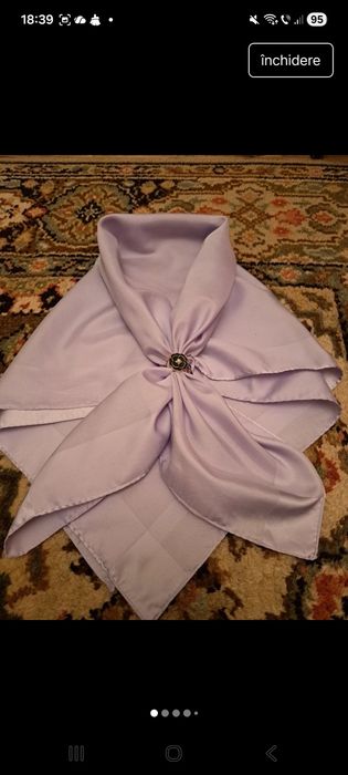 Eșarfă damă din mătase naturală,  NOU!( 183×44)