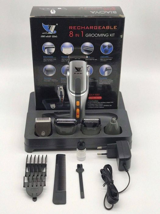 8 в 1 Перезаряжаемый триммер для волос Профессиональный машинка