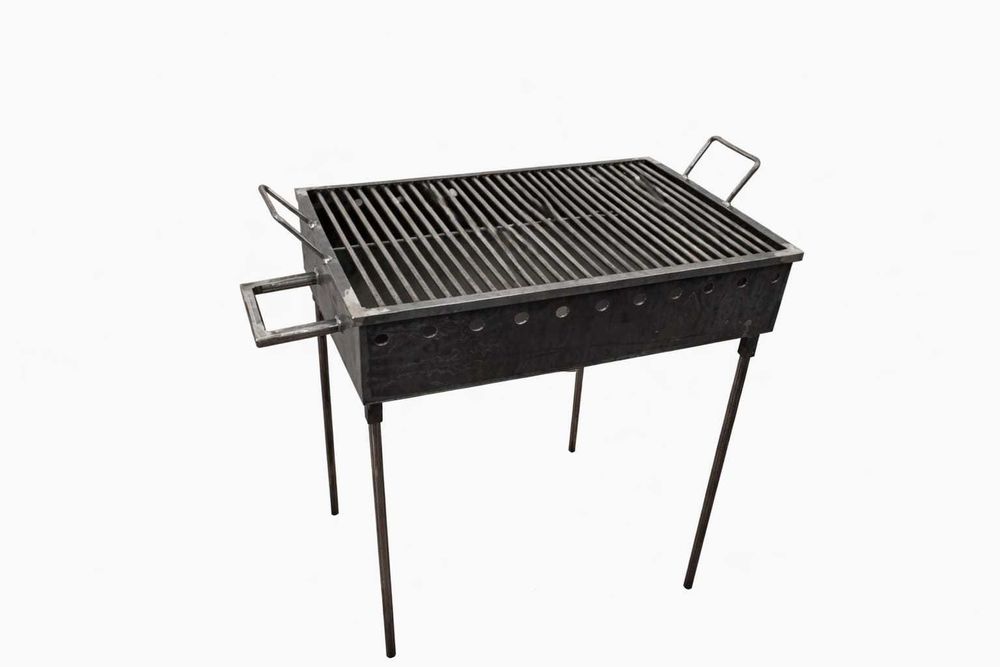 Gratar de gradina din tabla de 3 mm dimensiuni 60/40/85h