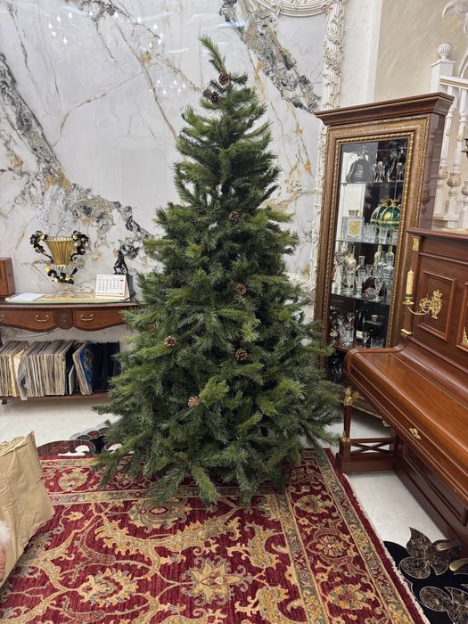 Елка 2,6 метров PVC (поливинилхлорид) + металлический каркас