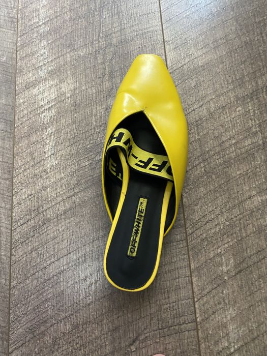 Мюли, шлепки off white