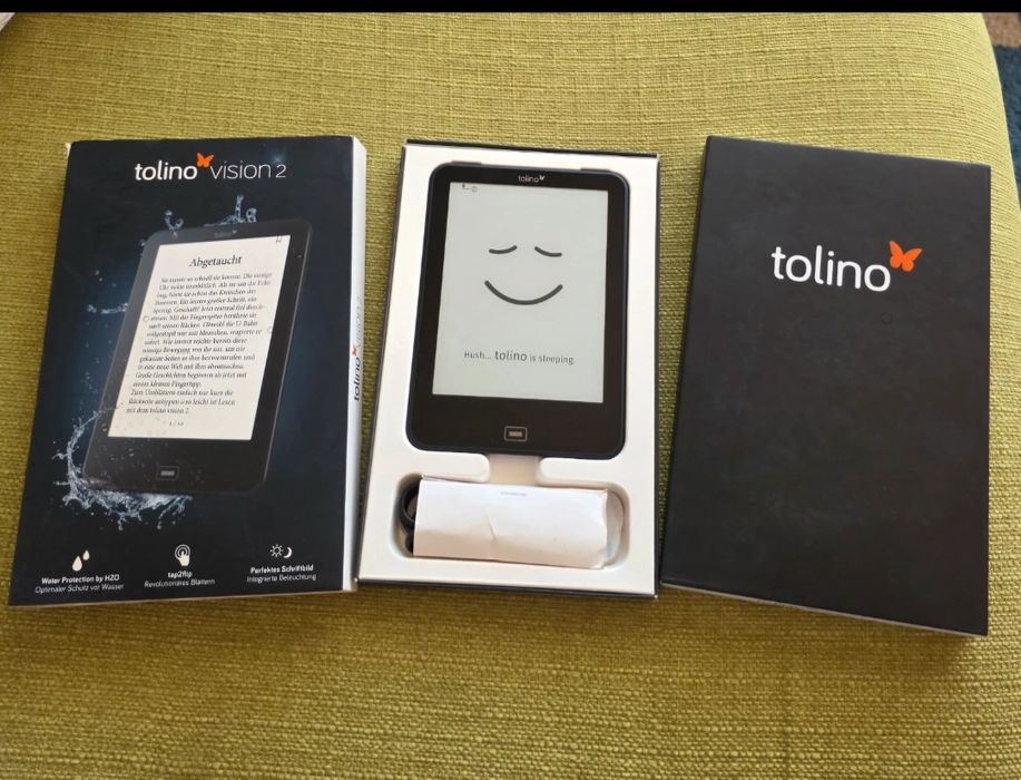 Ebook reader Tolino Vision 2 , 5600 cărți, iluminare ,black mode